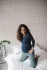 Kismama és szoptató blúz Milk Shirt milk & love kék