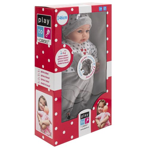 Magyarul  beszélő és éneklő baba PlayTo Lola 46cm