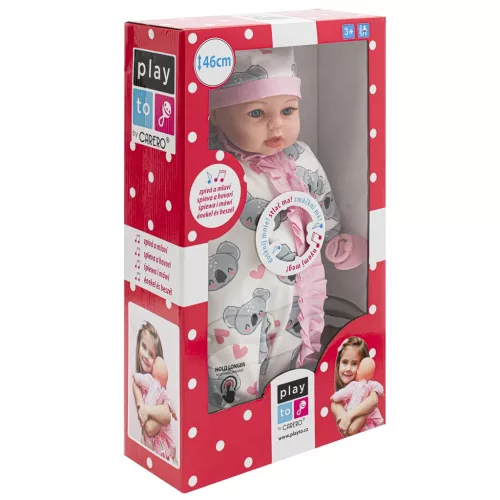 Magyarul beszélő és éneklő baba PlayTo Bibi 46 cm