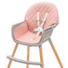 Etetőszék Baby Mix Freja wooden dusty pink