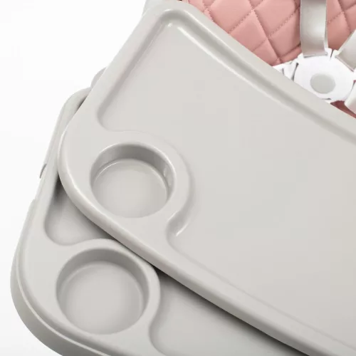 Etetőszék Baby Mix Freja wooden dusty pink