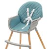 Etetőszék Baby Mix Freja wooden dusty green