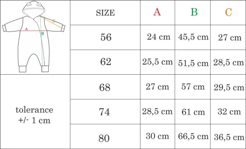Téli baba kezeslábas Nicol Sara