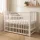 Gyerek kiságy New Baby BASIC leengedhető oldalráccsal fehér