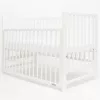 Gyerek kiságy New Baby BASIC leengedhető oldalráccsal fehér