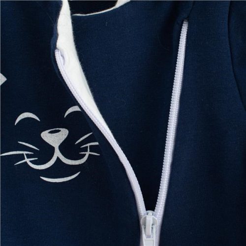 Baba szabadidő nadrág és pulóver New Baby Animals Cat kék