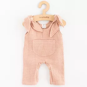   Baba muszlin kantáros nadrág New Baby Comfort clothes rószasín