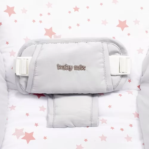 Multifunkcionális baba hinta pihenőszék Baby Mix csillagok rózsaszín