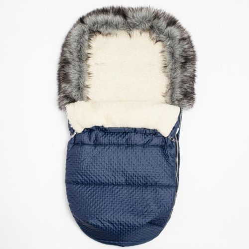 Téli lábzsák New Baby Lux Wool blue