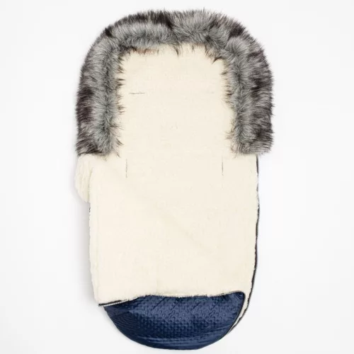 Téli lábzsák New Baby Lux Wool blue