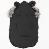 Luxus téli lábzsák füles kapucnival New Baby Alex Fleece black