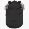 Luxus téli lábzsák füles kapucnis New Baby Alex Wool black