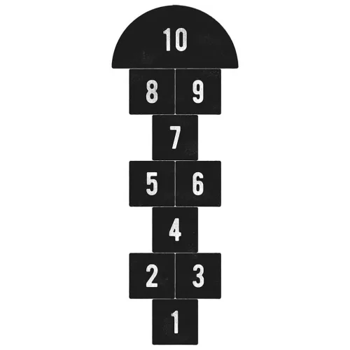 Padló matrica Ugróiskola fekete