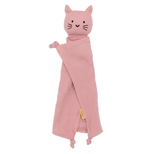 Muszlin szundikendő New Baby Cat pink