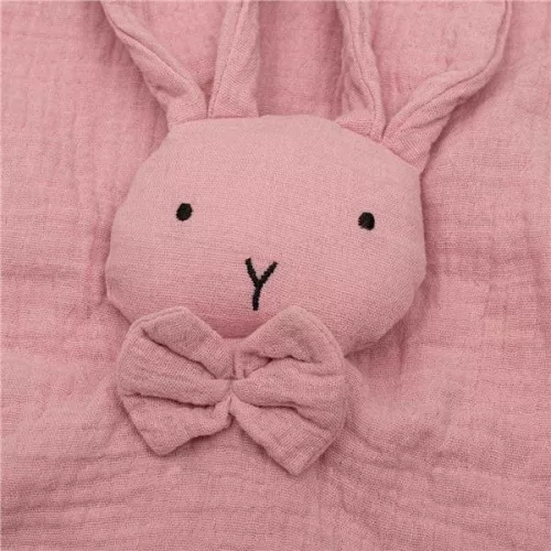 Muszlin szundikendő New Baby Rabbit pink