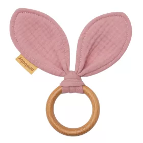 Rágóka levelekkel New Baby Ears pink