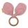 Rágóka levelekkel New Baby Ears pink
