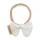 Puha muszlinból készült fejpánt csecsemőknek New Baby white