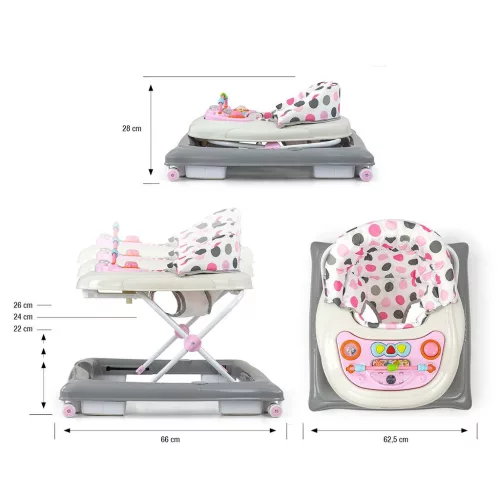 Gyerek bébikomp Milly Mally Patrol Pastel Dots