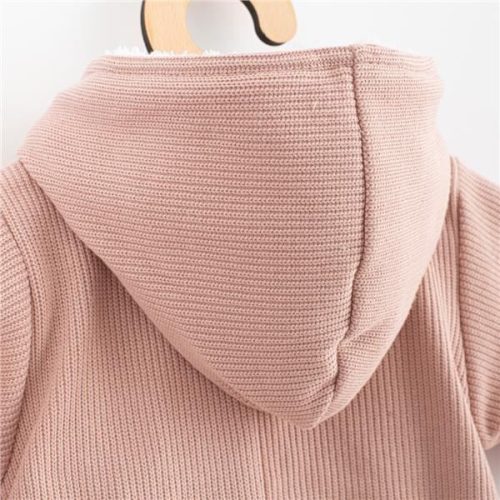 Kezeslábas kapucnival New Baby Frosty pink