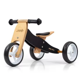   Gyerek multifunkciós fa futóbicikli Milly Mally Jake Classic Black
