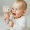 Gyermek sípolós plüss játék rágókával  New Baby Lama