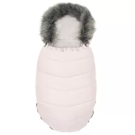 Gyermek lábzsák NEW BABY szőrmével dusty pink
