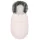 Gyermek lábzsák NEW BABY szőrmével dusty pink