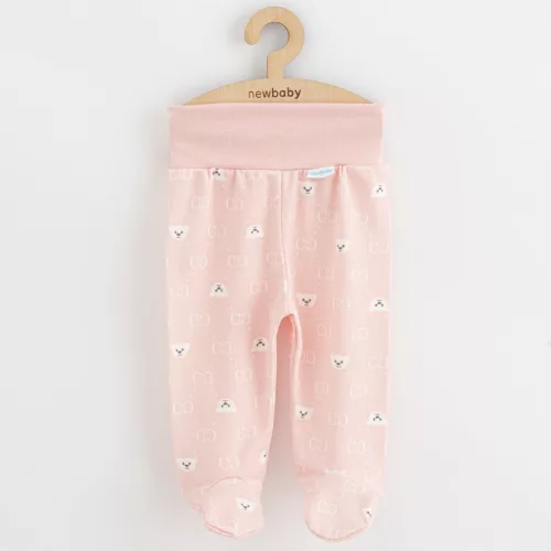 Baba lábfejes nadrág New Baby Classic II maci fehér