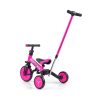 Gyerek háromkerekű bicikli 4az1-ben Milly Mally Optimus Plus tolókarral pink