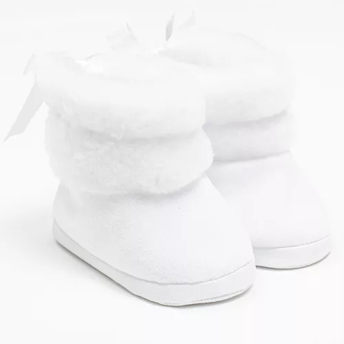 Baba téli csizma New Baby fehér 3-6 h