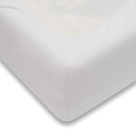 Jersey lepedő ágyba New Baby 160x80 cm fehér