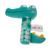 Gyermek sípolós plüss játék csörgővel Akuku Krokodil