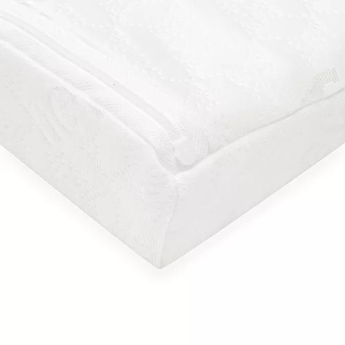 Baba párna - ék alakú New Baby BASIC fehér 59x37 cm