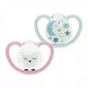 Baba cumi  NUK Space Nights 6-18h 2 db/BOX lány