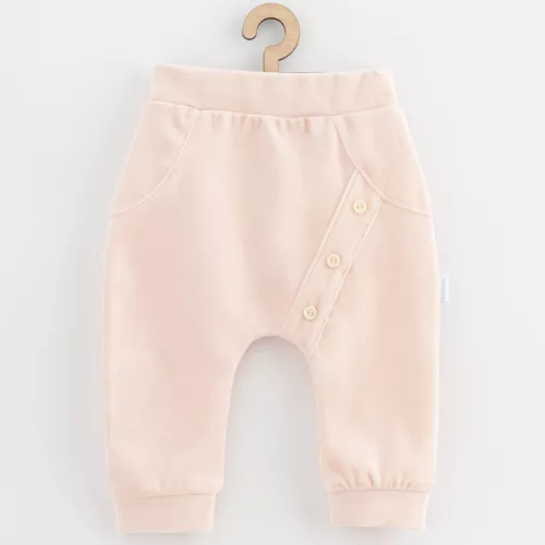 Baba plüss melegítő New Baby Suede clothes világos rózsaszín