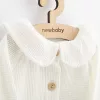 Baba kabátka gombokkal  New Baby Luxury clothing Laura fehér