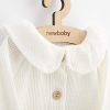 Baba kabátka gombokkal  New Baby Laura Luxury clothing fehér