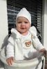 Baba kabátka gombokkal  New Baby Laura Luxury clothing fehér