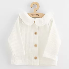   Baba kabátka gombokkal  New Baby Luxury clothing Laura fehér