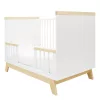 Gyerekágy leesésgátlóval New Baby MARCUS 120x60 cm fehér/természetes