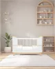 Gyerekágy leesésgátlóval New Baby MARCUS 120x60 cm fehér/természetes
