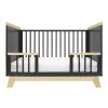 Gyerekágy leesésgátlóval New Baby MARCUS 120x60 cm grafit/természetes