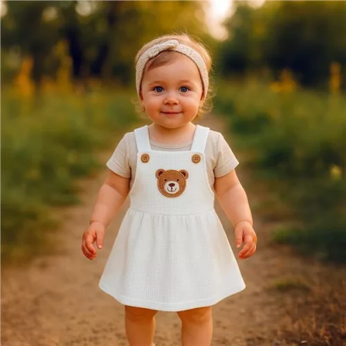 Baba szoknya New Baby Luxury clothing Laura fehér