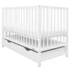 Gyerek kiságy fiókkal New Baby BASIC fehér