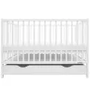 Gyerek kiságy fiókkal New Baby BASIC fehér