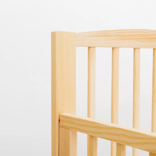 Gyerek kiságy New Baby LILLY leengedhető oldalráccsal és fiókkal természetes
