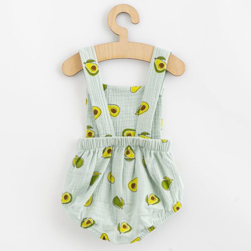 Muslin babakészlet Rövidnadrág és Póló New Baby Avocado