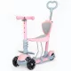 Baba háromkerekű robogó 3in1 Baby Mix Multi rózsaszínű