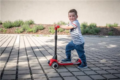Gyermek elektromos roller Baby Mix Moovi piros